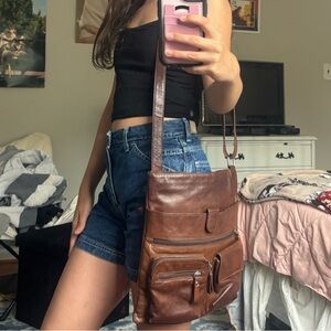 Brown Vintage Leather Bag